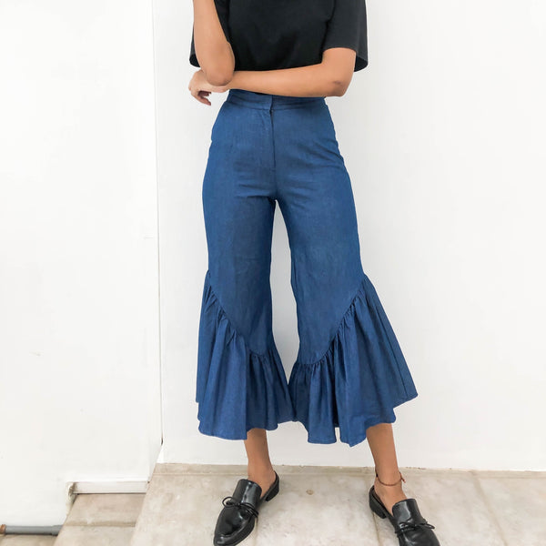 The Tinsel Rack Ruffle Trumpet Trousers