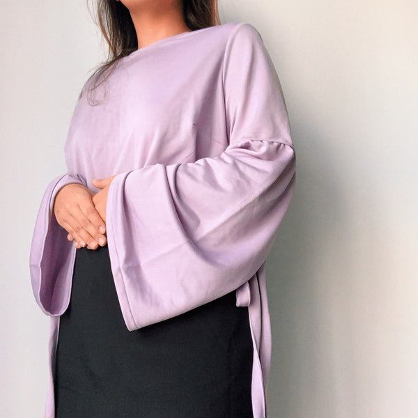 Asos Lilac Bell Sleeve Top